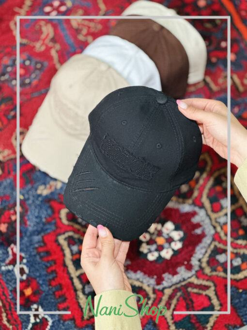 کلاه نقابدار کتان طرح NOOOK