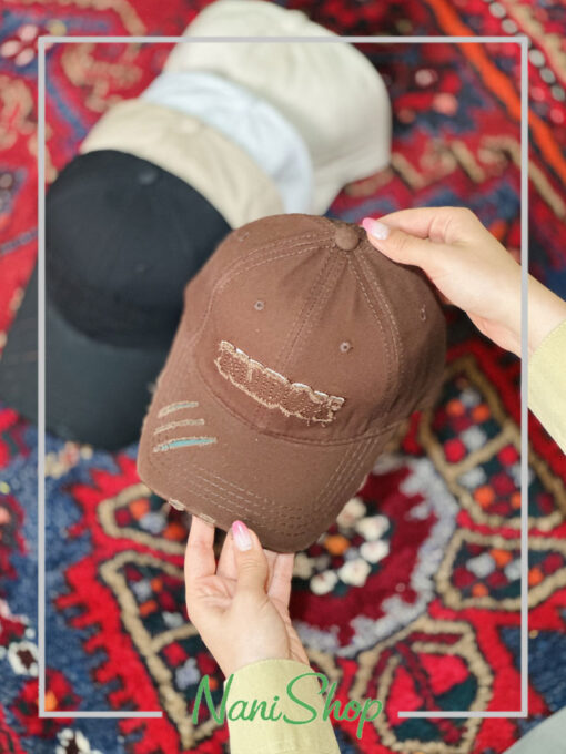 کلاه نقابدار کتان طرح NOOOK