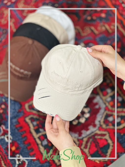 کلاه نقابدار کتان طرح NOOOK