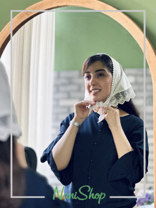 مینی اسکارف نخی توردار