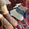 جوراب مچی لب گیپور طرح خشتی