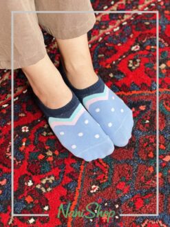 جوراب قوزکی طرح خال خالی