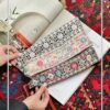 تل کشی پارچه ای طرح آینه دوزی