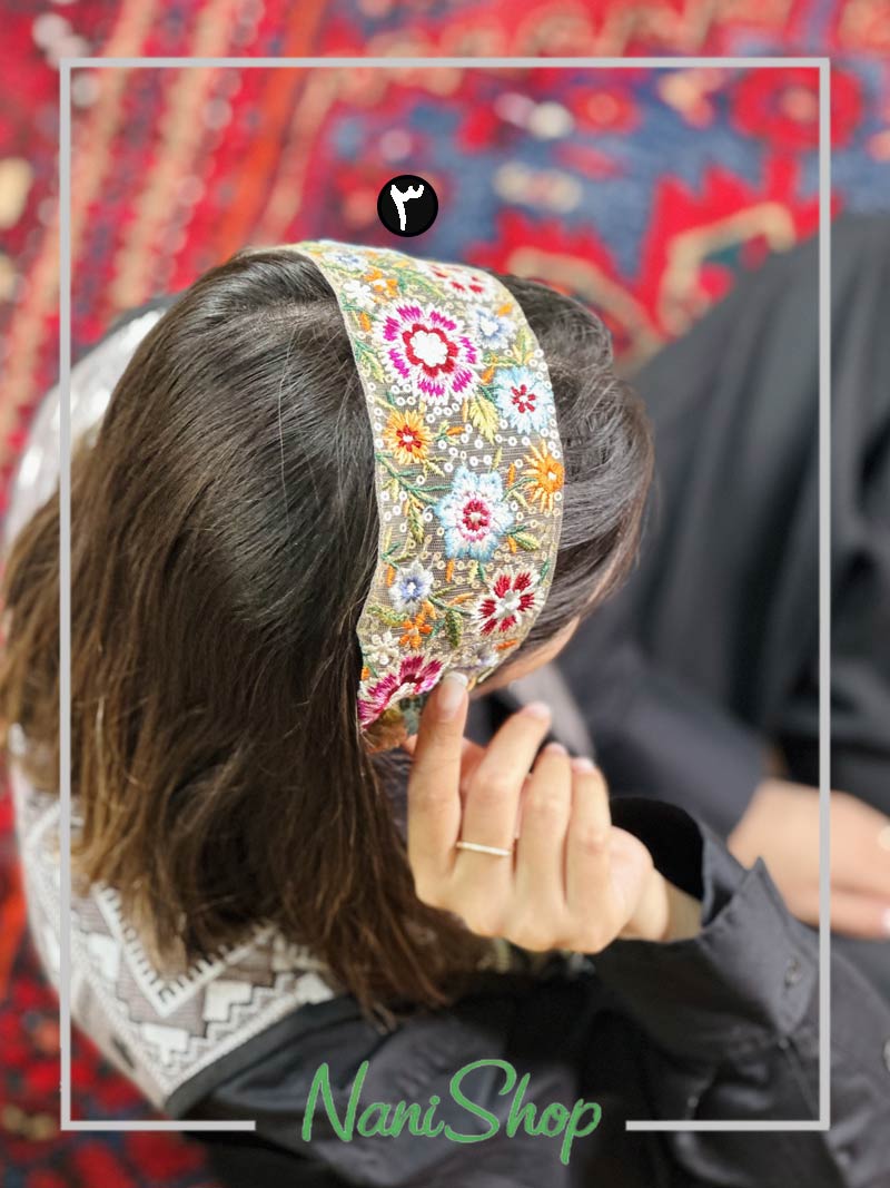 تل کشی طرح توری گلدوزی