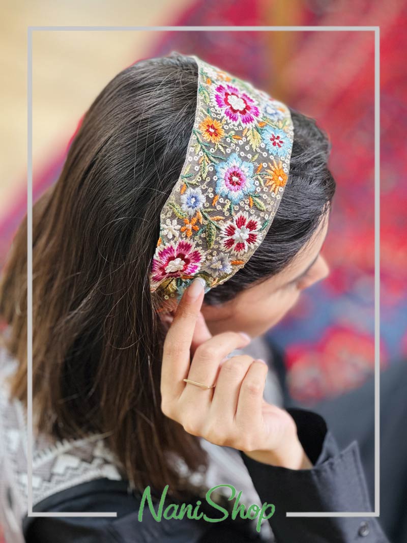 تل کشی طرح توری گلدوزی