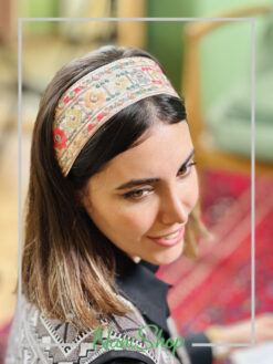 تل کشی پارچه ای طرح آیینه دوزی