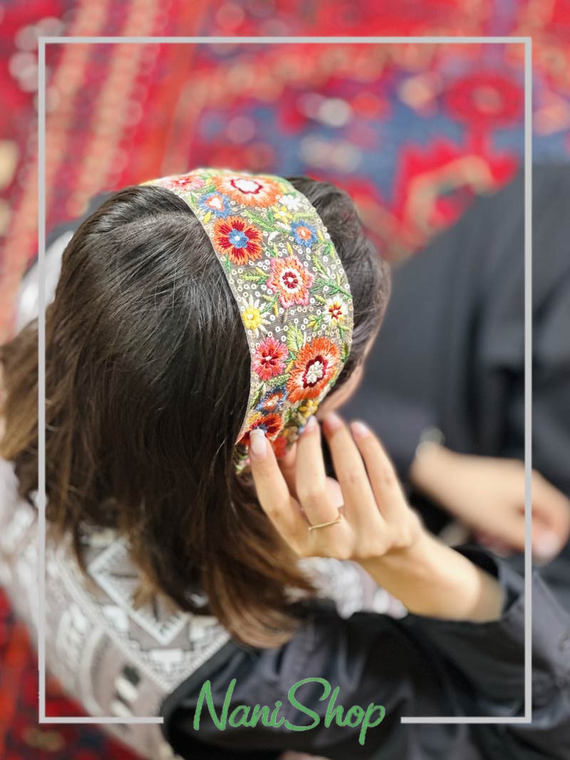 تل کشی طرح توری گلدوزی