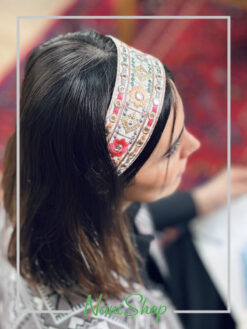 تل کشی پارچه ای طرح آیینه دوزی