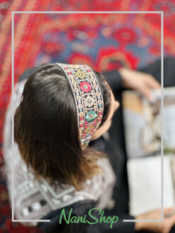 تل کشی پارچه ای طرح آیینه دوزی