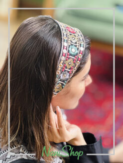تل کشی پارچه ای طرح آیینه دوزی