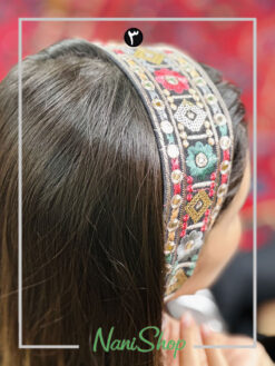 تل کشی پارچه ای طرح آیینه دوزی