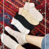جوراب مچی نخ پنبه طرح پاپیون کبریتی