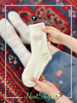 جوراب ساقدار موهری طرح رینگی لوزی
