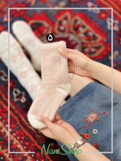جوراب ساقدار موهری طرح رینگی لوزی