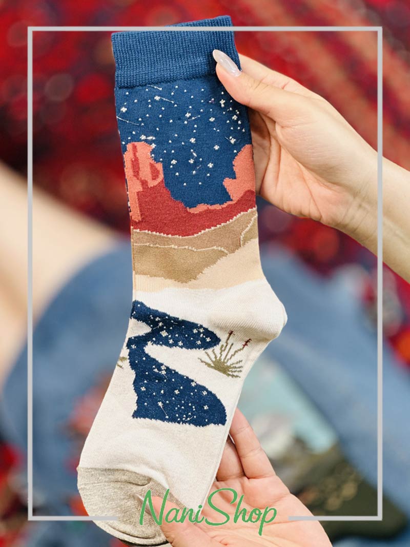 جوراب ساقدار طرح کوهستان برند روپاپا