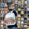 کوله پشتی برزنتی طرح تدی هدفون دار