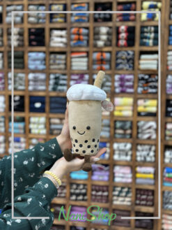 پک هدیه نانی شاپ چمدان چوبی بابل تی و جعبه جوراب گلدار