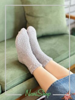 جوراب ساقدار بوکله طرح پاپیونی