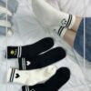 جوراب ساقدار حوله ای طرح قلبی اسمایل