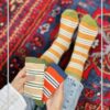 جوراب ساقدار طرح رینگی رنگی برند کالزی لند