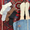 جوراب ساقدار موهری طرح زنجیر برند کوکوهانا