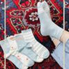 جوراب نیم ساق کبریتی طرح NICE توپ توپی