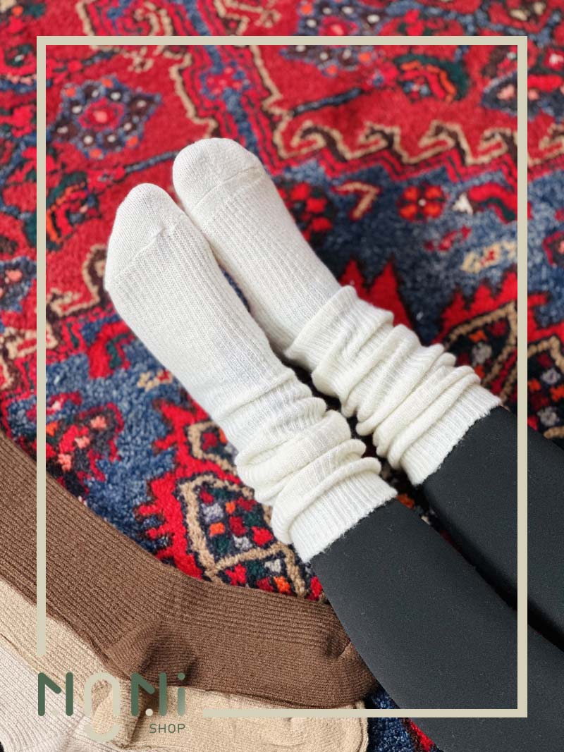 جوراب زیر زانو لامای کبریتی