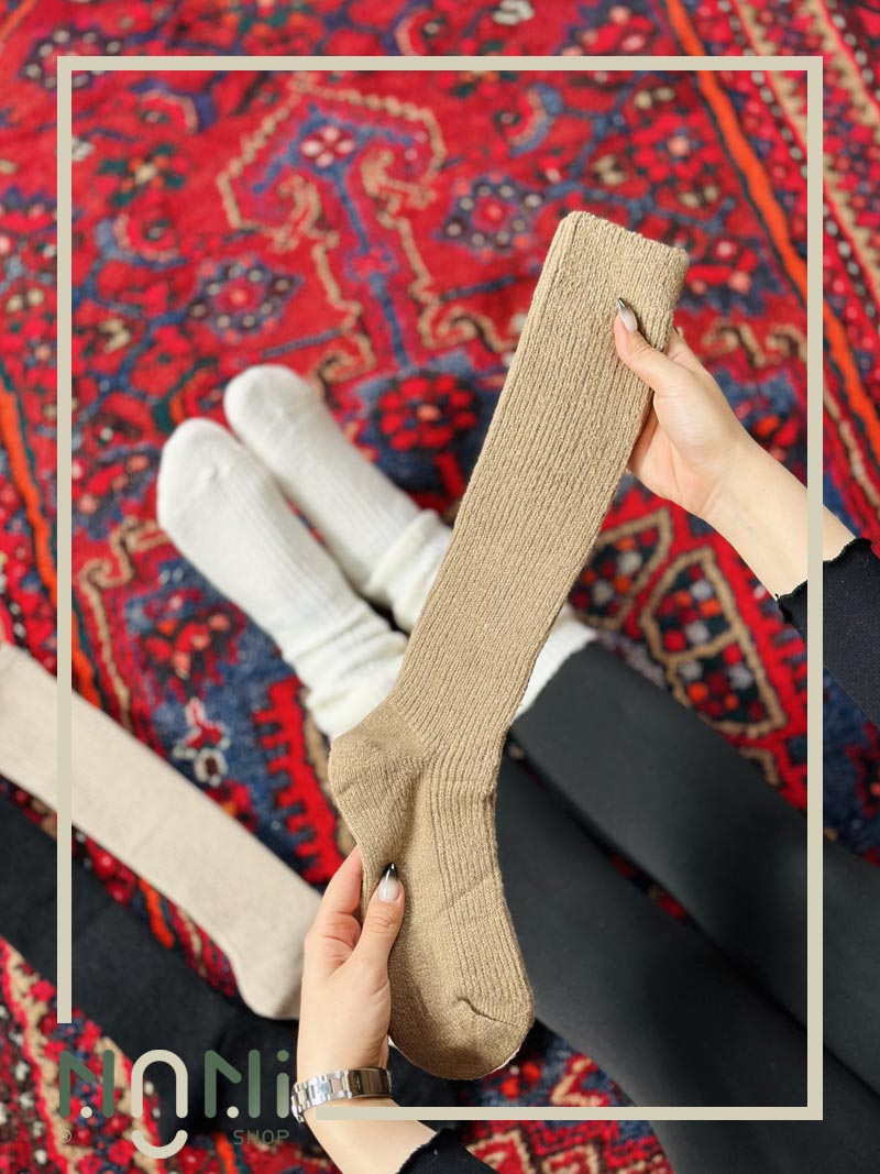 جوراب زیر زانو لامای کبریتی