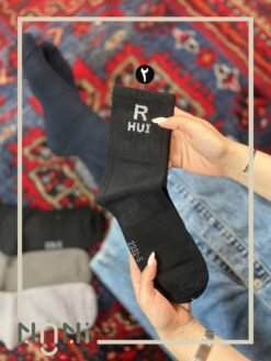 جوراب ساقدار حوله ای ساق کبریتی طرح HUI