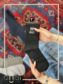 جوراب ساقدار حوله ای ساق کبریتی طرح HUI