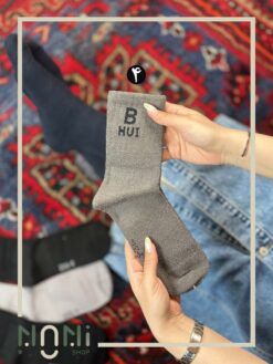 جوراب ساقدار حوله ای ساق کبریتی طرح HUI