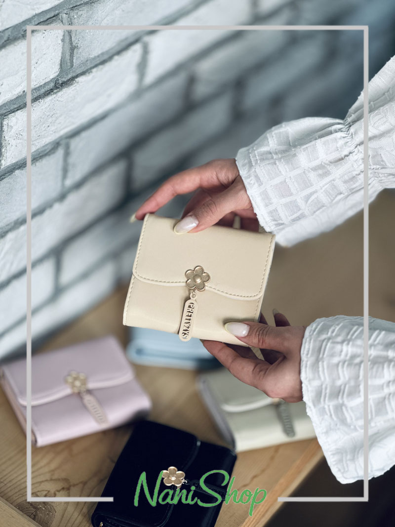کیف پول چرم گل آویز برند پرتیزس