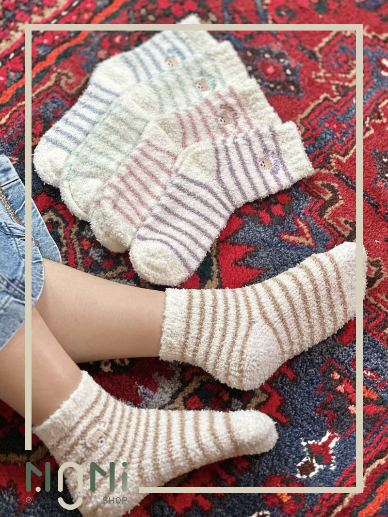 جوراب ساقدار بوکله طرح تدی رینگی