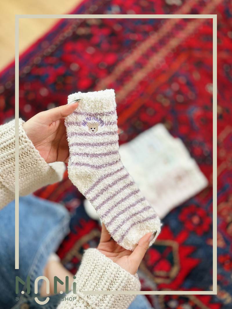 جوراب ساقدار بوکله طرح تدی رینگی