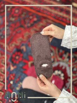 جوراب قوزکی موهری تک رنگ