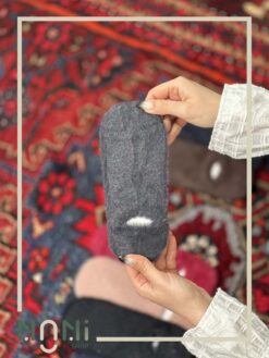جوراب قوزکی موهری تک رنگ