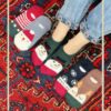 جوراب قوزکی موهری طرح کریسمس