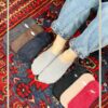 جوراب قوزکی موهری تک رنگ