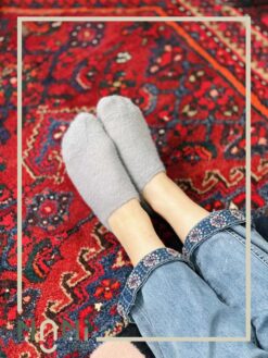 جوراب قوزکی موهری تک رنگ