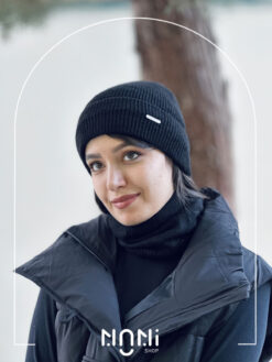 کلاه و شال رینگی بافت داخل خز طرح کبریتی