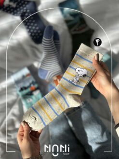 جوراب ساقدار طرح اسنوپی رینگی برند چتیک