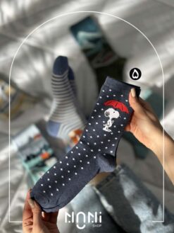 جوراب ساقدار طرح اسنوپی رینگی برند چتیک