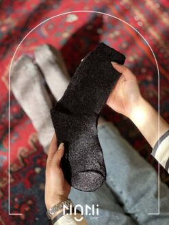 جوراب ساقدار مخملی کبریتی