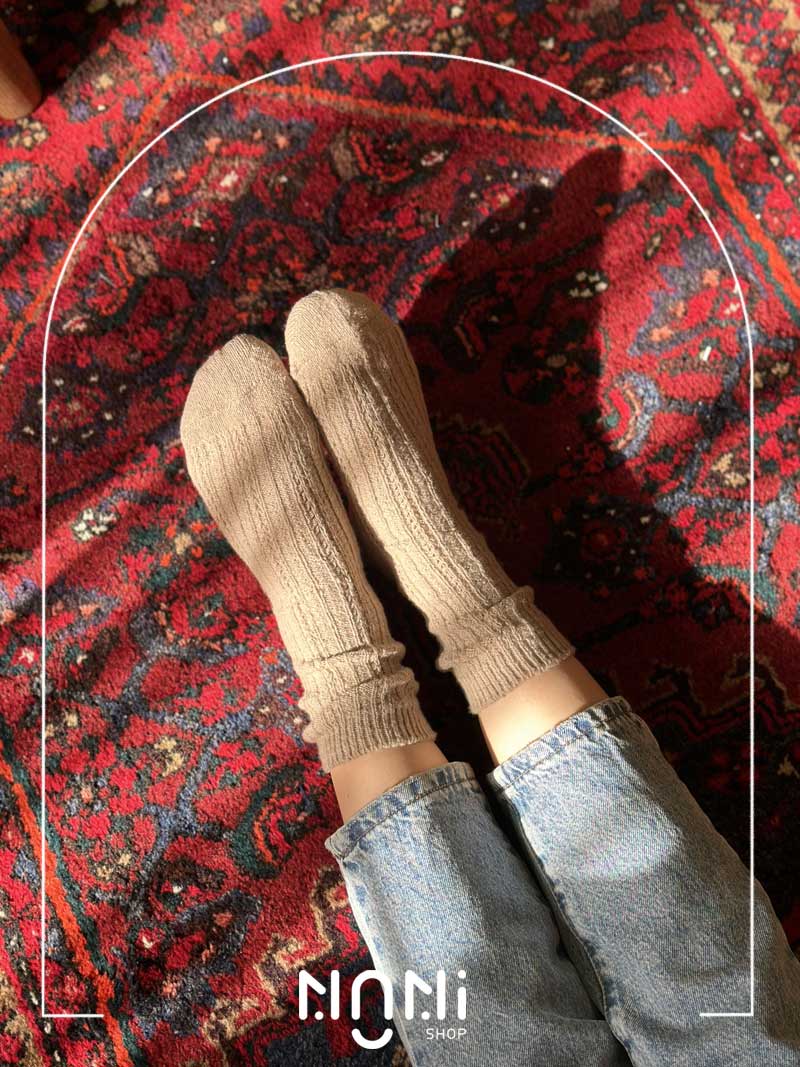 جوراب ساقدار بوکله تک رنگ