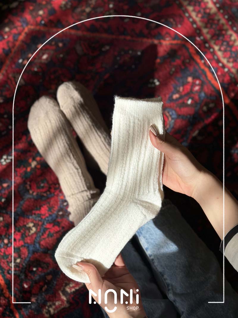 جوراب ساقدار بوکله تک رنگ