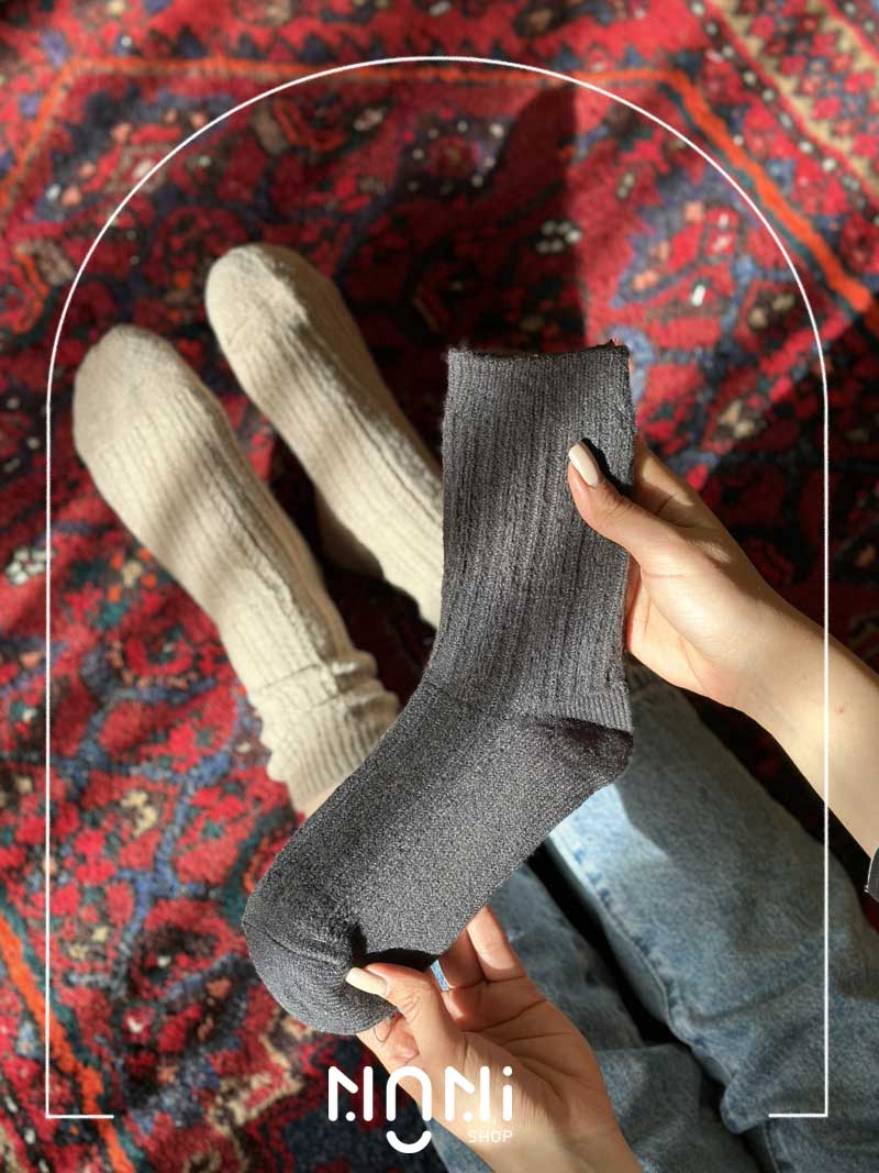 جوراب ساقدار بوکله تک رنگ