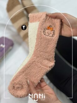 جوراب ساقدار بوکله طرح تا به تا پاپیونی