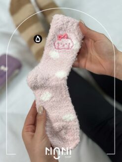 جوراب ساقدار بوکله طرح تا به تا پاپیونی