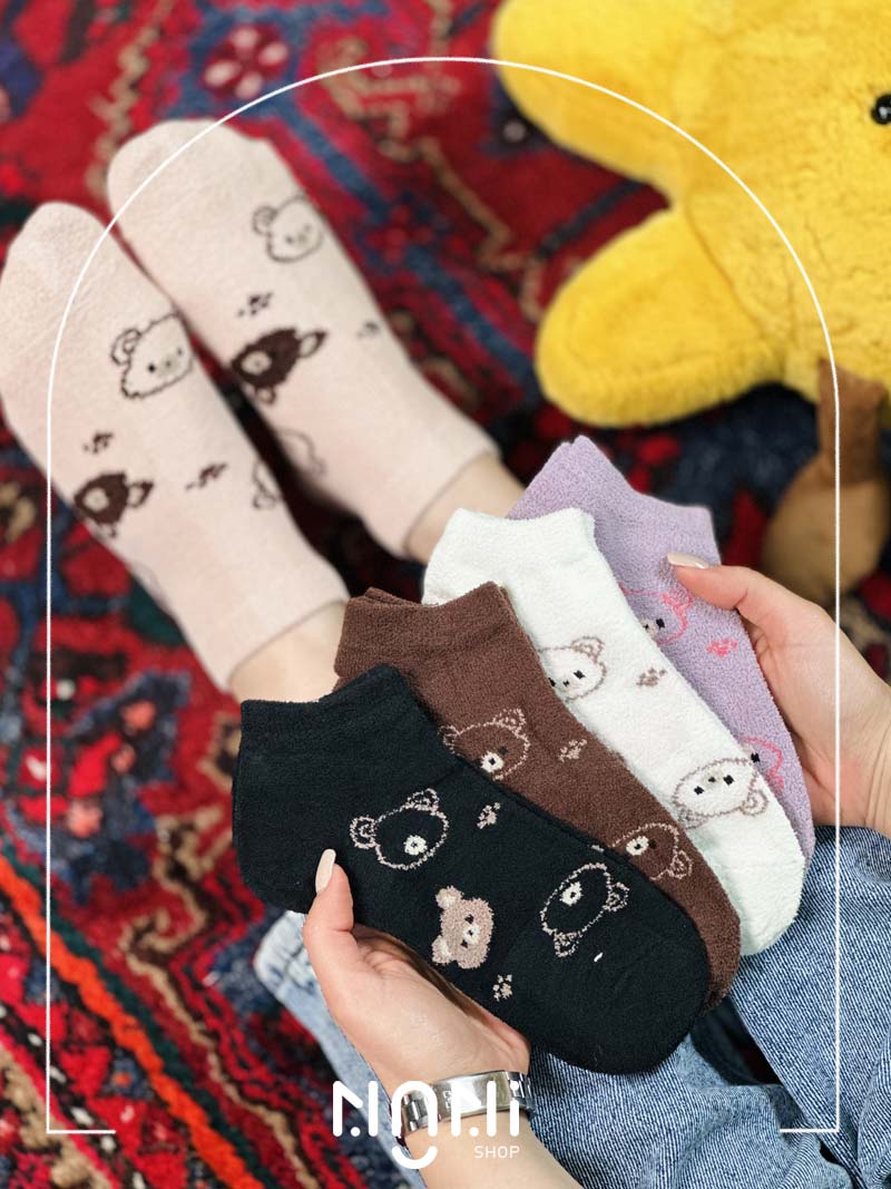 جوراب مچی بوکله طرح خرسی