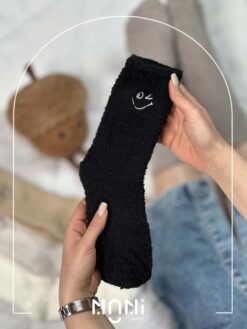 جوراب ساقدار بوکله طرح گلدوزی لبخند
